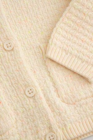 COCCODRILLO susegamas megztinis DREAM DIARIES GIRL NEWBORN, kreminis, WC5172201DGN-003-086, 86 cm 