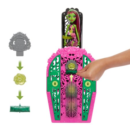 MONSTER HIGH Skulltimates siurprizų rinkinys Venera, vidurnakčio sodo serija, HYT75 