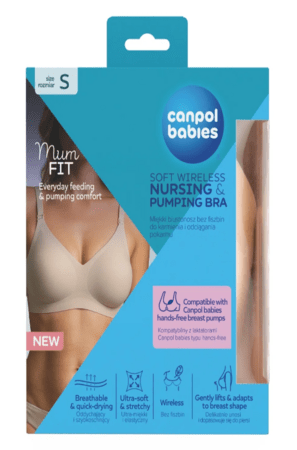CANPOL BABIES liemenėlė žindymui ir pieno nutraukimui MUM FIT, S dydis, 78/013  