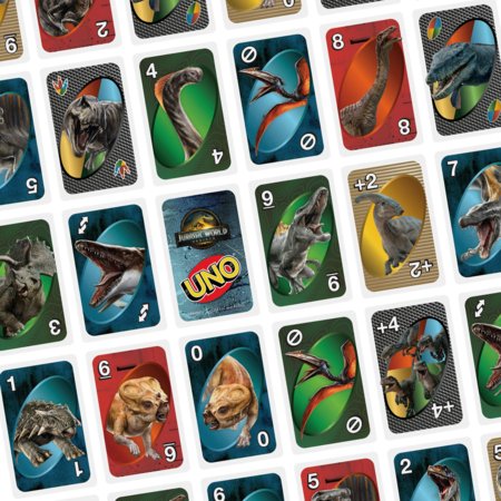 MATTEL GAMES UNO kortos Jurassic World 4, JFT28 
