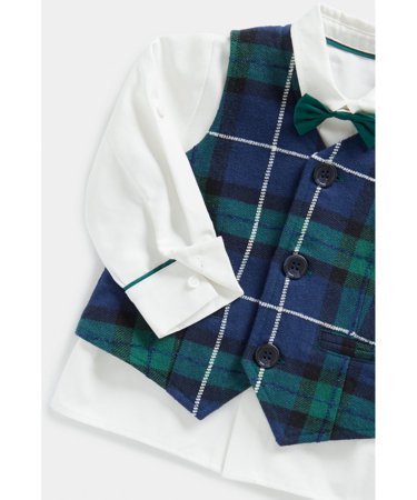 MOTHERCARE marškiniai ilgomis rankovėmis, liemenė ir peteliškė, FC684 635970