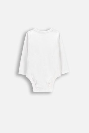 COCCODRILLO smėlinukas ilgomis rankovėmis, baltas, dydis 