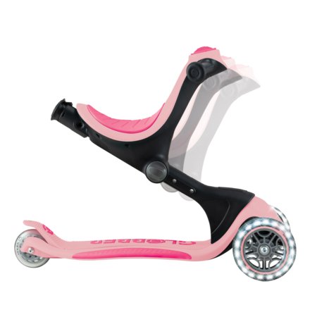 GLOBBER paspirtukas Go Up Deluxe Lights, pastelinis rožinis, 748-710 