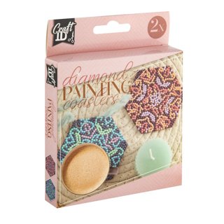 CRAFT ID kūrybinis rinkinys Diamond Painting Coaster, šešiakampė forma, CR2073/GE 