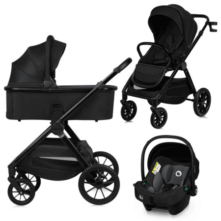 LIONELO universalus vežimėlis LAYLA 3in1, Black onyx, LO-LAYLA 3IN1 