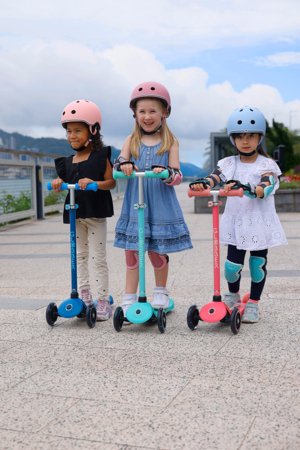 GLOBBER paspirtukas Primo Plus Glow Lights, mėlynas, 443-100 