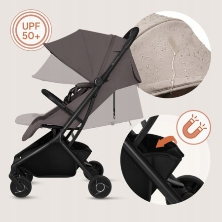 LIONELO sportinis vežimėlis SIA, Beige taupe, LO-SIA 