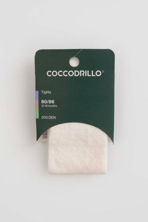 COCCODRILLO pėdkelnės TIGHT COTTON COLORFUL, baltos, cm 