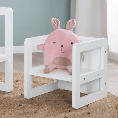ROBA vaikiška kėdė ir stalas 3in1, White, 450004WE 