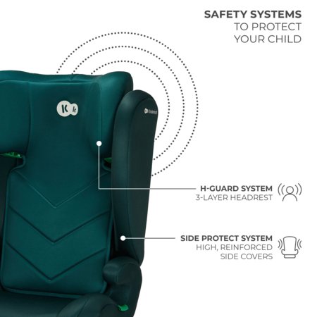 KINDERKRAFT automobilinė kėdutė I-SPARK 2 PLUS I-SIZE, 100-150 cm., Green, KCISPA02GREPL00 