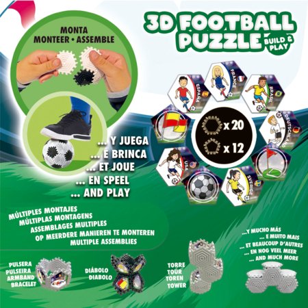 EDUCA 3D delionė futbolo kamuolys, 32 det., 19210 