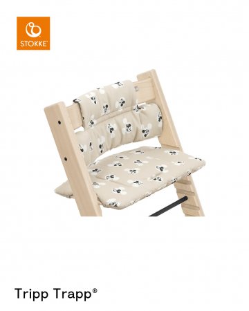 STOKKE maitinimo kėdutės paminkštinimas, Tripp Trapp, Mickey Signature beige, 619007 619007