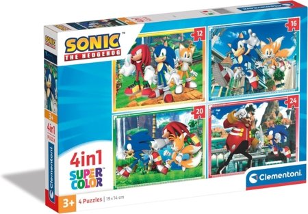 CLEMENTONI SONIC dėlionė, 4in1, 21522 