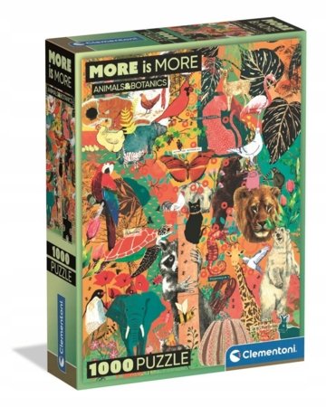 CLEMENTONI dėlionė More Is More - Animal&Botanics, 1000 det., 37073 