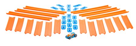 HOT WHEELS pastatoma trąsa su automodeliu, BHT77 