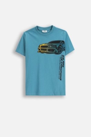 COCCODRILLO marškinėliai CITY RACING BOY JUNIOR, mėlyni, cm 