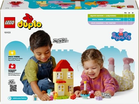 10433 LEGO® DUPLO® Kiaulytės Pepos gimtadienio namelis 