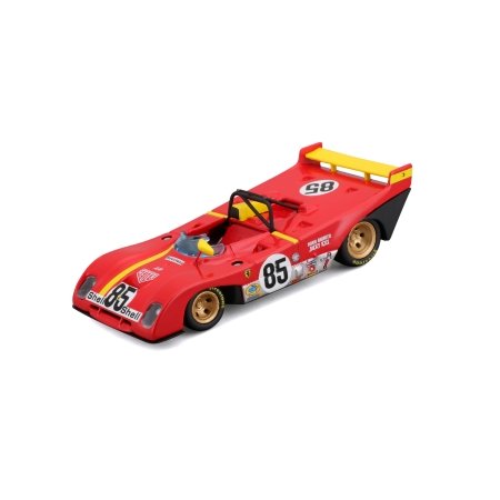 BBURAGO 1:43 lenktyninis automodelis Ferrari 312 P 1972, 18-36302 
