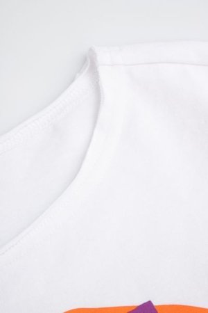 COCCODRILLO marškinėliai trumpomis rankovėmis MAXITROPIC GIRL JUNIOR, balti, WC5143201MGJ-001-164, 164 cm 