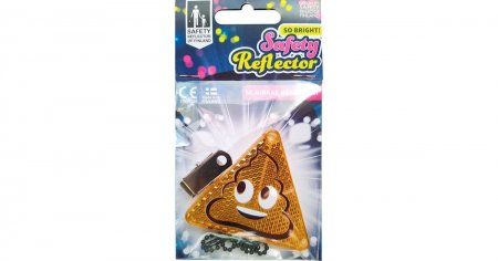 SAFETY REFLECTOR atšvaitas, Smiling Poo, 220252-1 220252-1