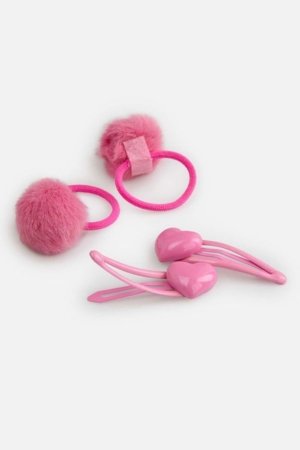 COCCODRILLO plaukų gumytės ir segtukai, rožiniai, WC6311208PBJ-007-000 