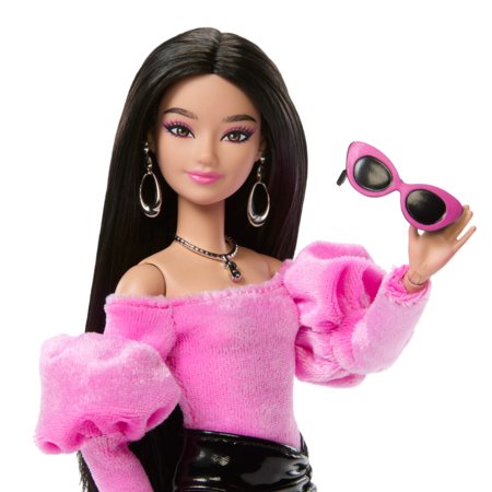 BARBIE DELUXE FASHIONISTAS mados lėlė rožine palaidine, JJN76 