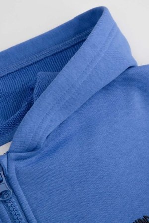 COCCODRILLO susegamas džemperis su gobtuvu, mėlynas, cm 