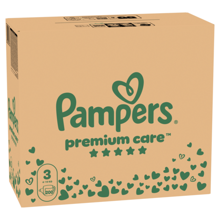 PAMPERS Sauskelnės Premium Care 3 dydis, 200 vnt., 81784128 