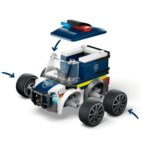 60481 LEGO® City „Ratai“ – policijos sunkvežimis 
