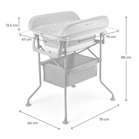 KINDERKRAFT vonelė BUBBLY, pilka, KABUBB00GRY0000 