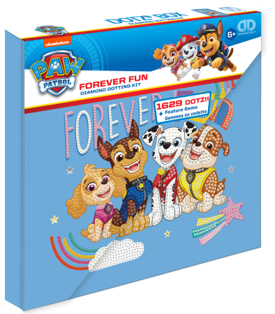 DIAMOND DOTS kūrybinis rinkinys piešimas deimantais Paw Patrol Forever Fun, 1629 deimantai,  DBX.084 DBX.084