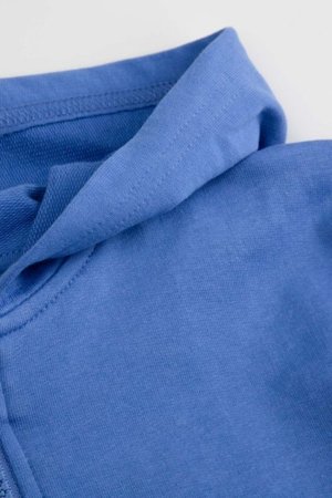 COCCODRILLO susegamas džemperis su gobtuvu, mėlynas, cm 