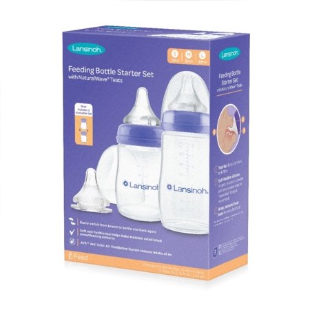 LANSINOH maitinimo buteliukų pradinis komplektas, 160ml + 240ml, 76310 76310