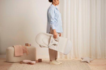 BABYBJÖRN gultukas BALANCE SOFT, Woven/Jersey Tri Fabric, Light Beige, 005130 