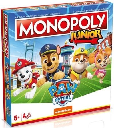 MONOPOLY JUNIOR stalo žaidimas Paw Patrol, LT, LV, EE, WM04163-ML3-6 