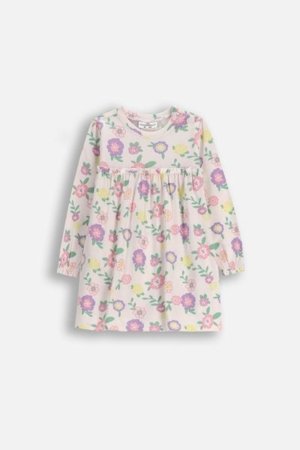 COCCODRILLO suknelė HAPPY PUPPY GIRL NEWBORN, kreminė, ZC5129601HGN-002-086, 86 cm 