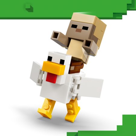 21592 LEGO® Minecraft® Vištų raitelis ir užpuolimas dykumoje 