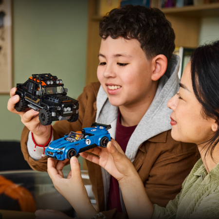 77264 LEGO® Speed Champions „Jaguar Project 7“ ir „Land Rover Defender“ 