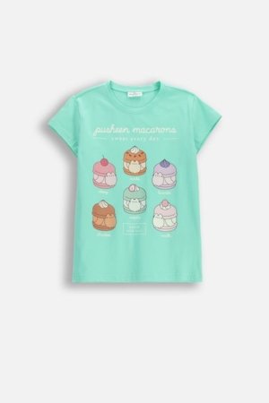 COCCODRILLO marškinėliai trumpomis rankovėmis, žali, WC6143213LGD-031-134, 134 dydis 