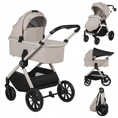 LIONELO universalus vežimėlis LAYLA 2in1, Beige sand, LO-LAYLA 2IN1 