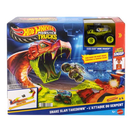 HOT WHEELS Monster Trucks rinkinys – Gyvatės iššūkis, JJN44 