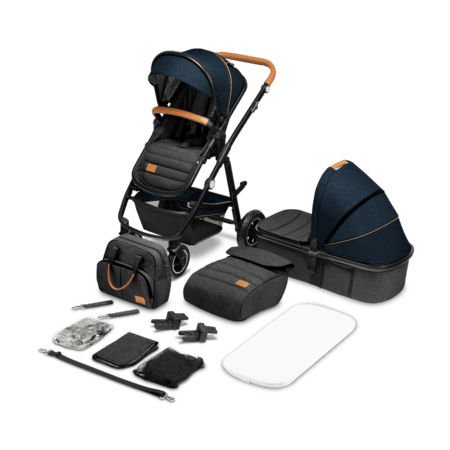 LIONELO universalus vežimėlis AMBER 2in1, Blue navy, LO-AMBER 2IN1 
