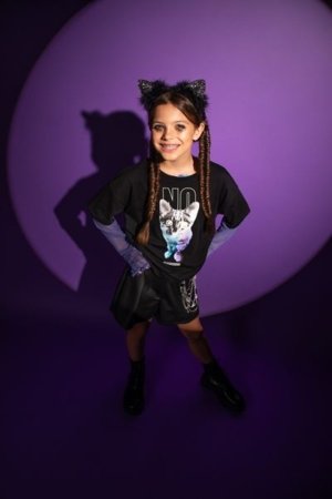 COCCODRILLO marškinėliai RAVE GIRL JUNIOR, juodi, cm 
