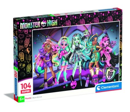 CLEMENTONI MONSTER HIGH dėlionė, 104 d., 25784 