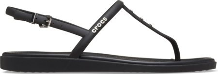 CROCS šlepetės Miami Studded Thong, juodos, 211495-001, 39,5 dydis 