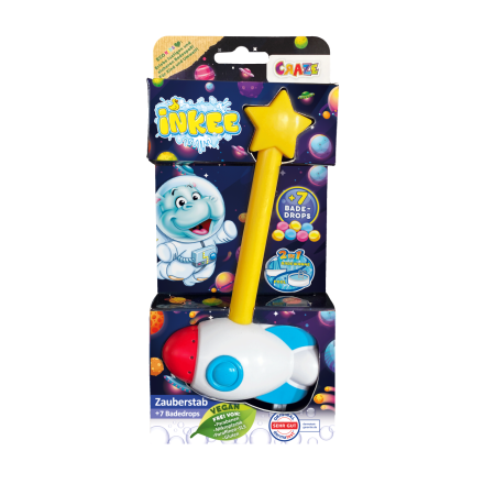 INKEE vonios žaislas su dažais Wand Rocket, 40447EN 