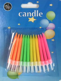 Žvakutės OB (perlamutrinės, neoninės, spiralinės, neužpučiamos, grojančios), 5298000230892 