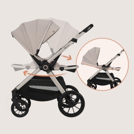 LIONELO universalus vežimėlis LAYLA 2in1, Beige sand, LO-LAYLA 2IN1 