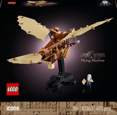 10363 LEGO® Icons Leonardo da Vinčio skraidymo aparatas 