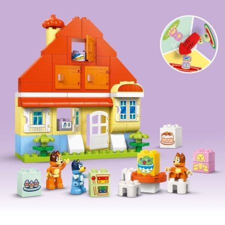 10459 LEGO® DUPLO® Berry Bluey šeimos namas su atminties žaidimu 
